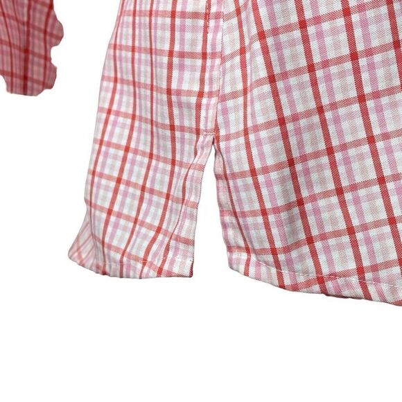 Lands End cotton plaid no iron pinpoint oxford 16W - Picture 8 of 10